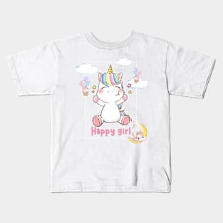 Unicorn Girl T-Shirt Kids T-Shirt